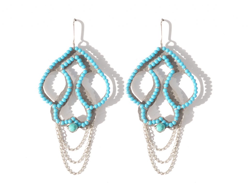 Smith Silver & Turquoise Earrings, R 1200