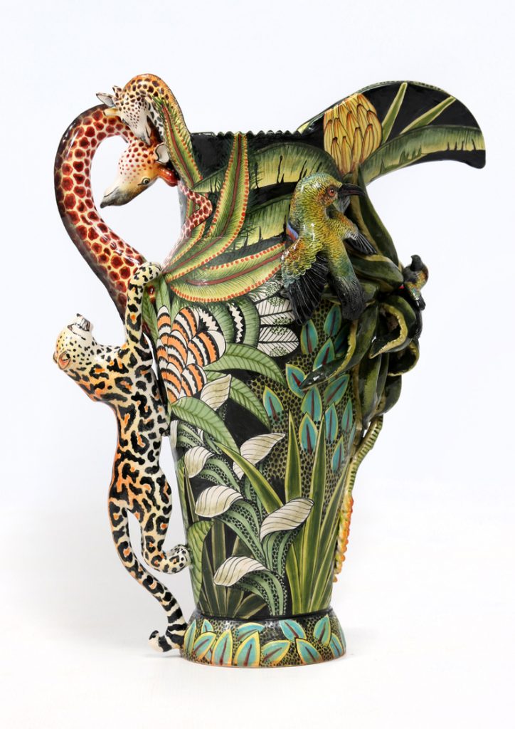 Vessel, Wild creatures, African luxury, Tropical, Decor
