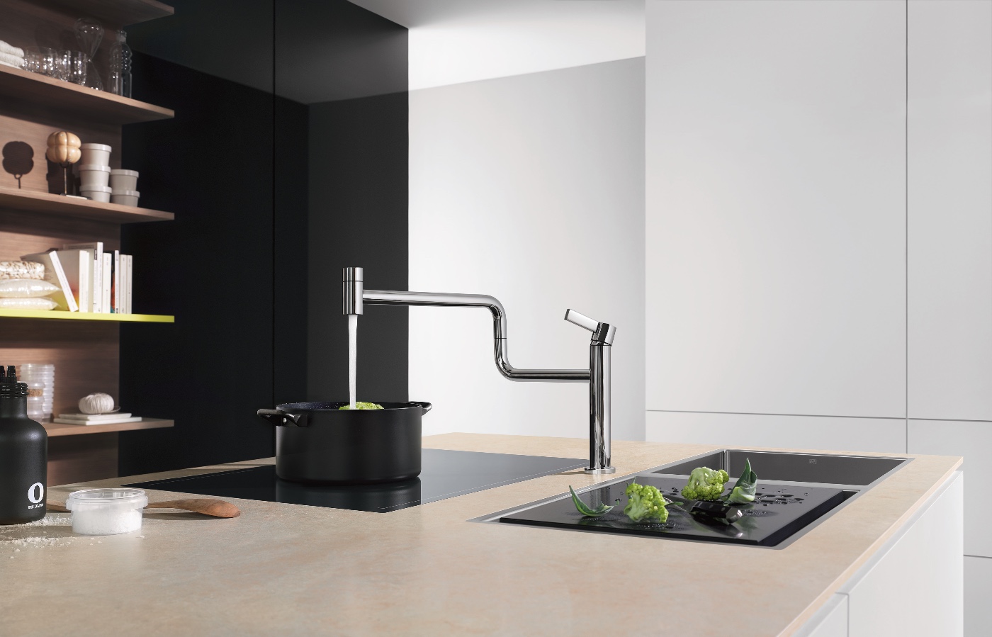 Flush, Dorn, Kitchen, Spaces, Decor, Interior design, Modern