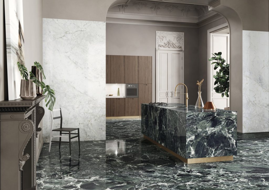 Cannata, Kitchen decor, Aosta green, Interior, Marble